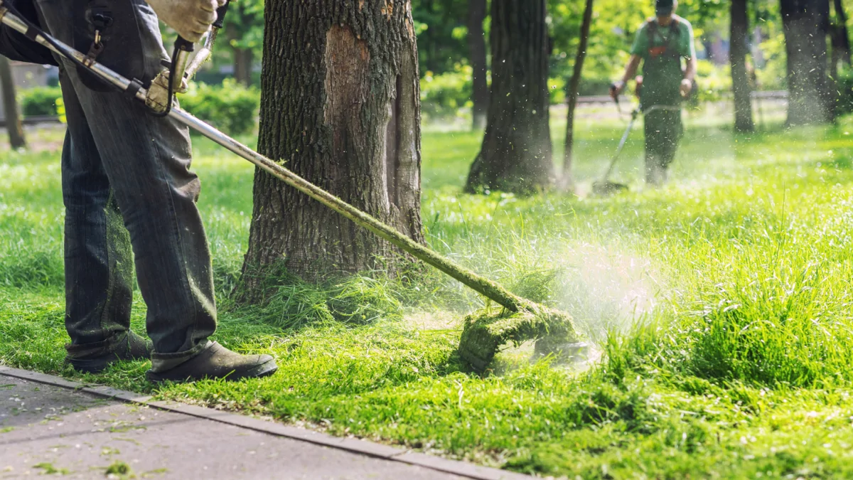 Grounds Maintenance Grass Strimming