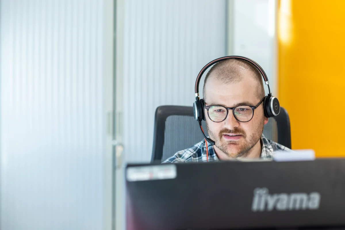 Colleague Taking Call