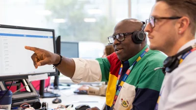 Two members of our customer services team at Mariner House