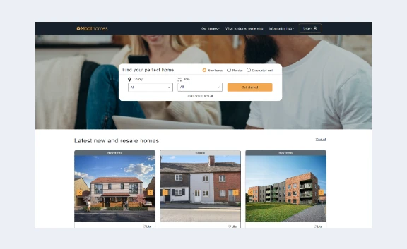 Moathomes Website Homepage 2
